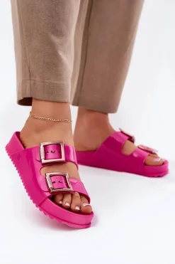 Damskie Klapki Gładkie Pachnące ZAXY NN285093 Fuksja