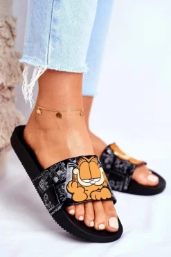 Damskie Klapki Garfield ZAXY Czarne FF285073