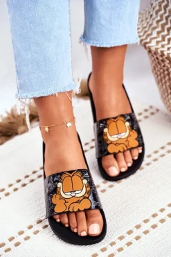 Damskie Klapki Garfield ZAXY Czarne FF285073