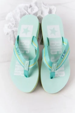 Damskie Klapki Japonki Big Star HH274A061 Jasnozielone