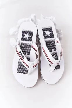 Damskie Klapki Japonki Big Star HH274A062 Białe