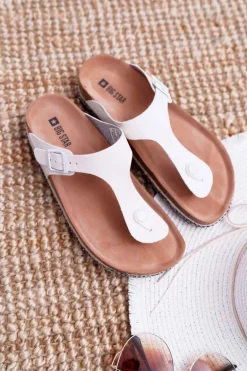 Damskie Klapki Japonki Białe Big Star DD274130