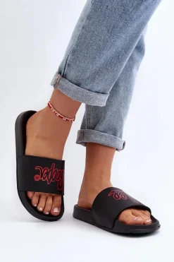 Damskie Klapki Lee Cooper LCW-24-42-2483L Czarne