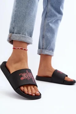 Damskie Klapki Lee Cooper LCW-24-42-2483L Czarne