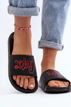 Damskie Klapki Lee Cooper LCW-24-42-2483L Czarne