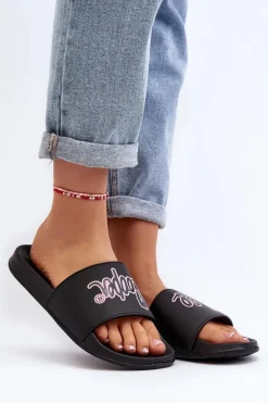 Damskie Klapki Lee Cooper LCW-24-42-2482L Czarne