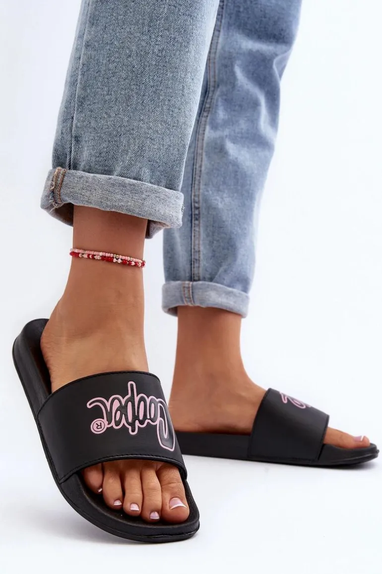 Damskie Klapki Lee Cooper LCW-24-42-2482L Czarne