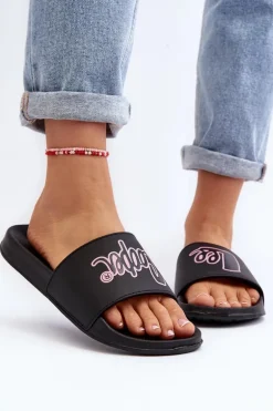 Damskie Klapki Lee Cooper LCW-24-42-2482L Czarne