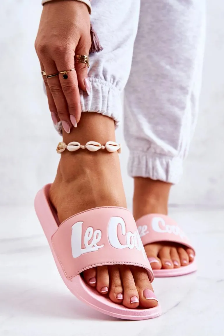 Damskie Klapki Lee Cooper LCW-22-42-0998 Różowe