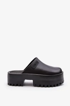 Damskie Klapki Na Masywnej Podeszwie Big Star NN274014 Czarne