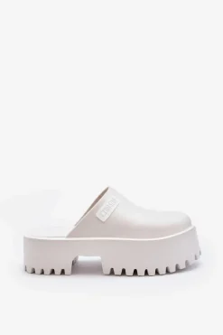 Damskie Klapki Na Masywnej Podeszwie Big Star NN274015 Białe