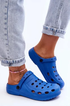 Damskie Klapki Niebieskie Piankowe EVA