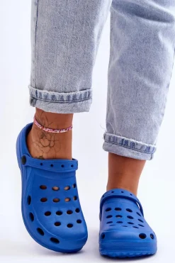 Damskie Klapki Niebieskie Piankowe EVA