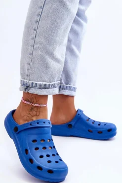 Damskie Klapki Niebieskie Piankowe EVA