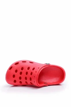 Damskie Klapki Sandały Do Ogrodu Czerwone Piankowe EVA