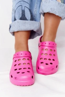 Damskie Klapki Sandały Na Basen Różowe Piankowe EVA