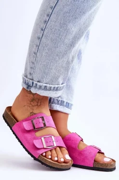 Damskie Klapki Wsuwane Fuksja Destino