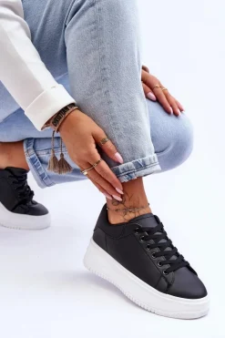 Damskie Klasyczne Buty Sportowe Czarno-Białe Night Trip
