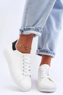 Damskie Klasyczne Buty Sportowe Biało-Czarne Corrine