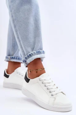 Damskie Klasyczne Buty Sportowe Biało-Czarne Corrine