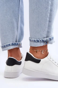 Damskie Klasyczne Buty Sportowe Biało-Czarne Corrine