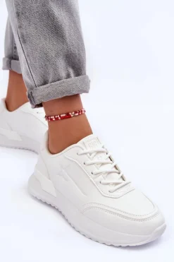 Damskie Klasyczne Buty Sportowe Big Star MM274224 Białe