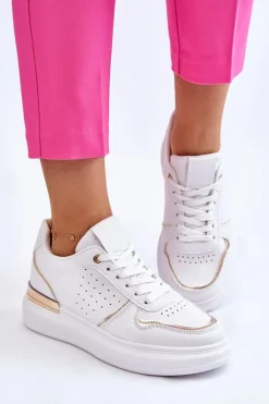 Damskie Klasyczne Buty Sportowe Białe Elijah