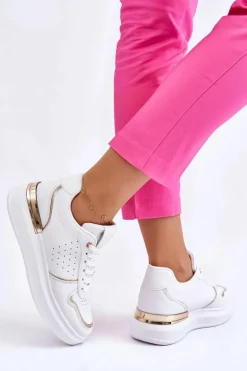 Damskie Klasyczne Buty Sportowe Białe Elijah