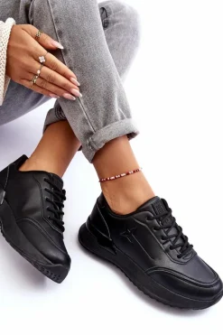 Damskie Klasyczne Buty Sportowe Big Star MM274223 Czarne