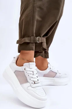 Damskie Klasyczne Buty Sportowe GOE LL2N4060 Białe