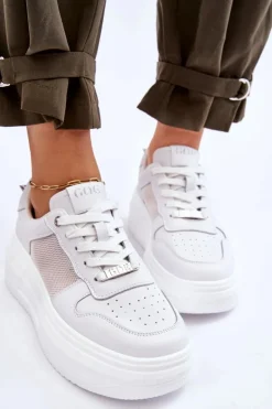 Damskie Klasyczne Buty Sportowe GOE LL2N4060 Białe
