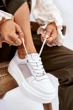 Damskie Klasyczne Buty Sportowe GOE LL2N4060 Białe