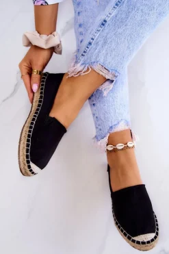Damskie Klasyczne Espadryle Big Star JJ274952 Czarne