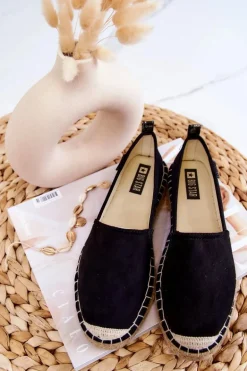 Damskie Klasyczne Espadryle Big Star JJ274952 Czarne