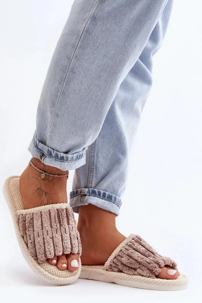 Damskie Klasyczne Kapcie Brązowe Rirovi