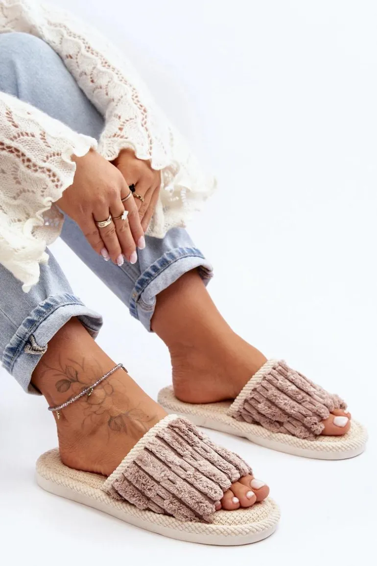 Damskie Klasyczne Kapcie Brązowe Rirovi