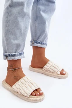 Damskie Klasyczne Kapcie Beżowe Rirovi