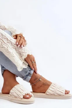 Damskie Klasyczne Kapcie Beżowe Rirovi