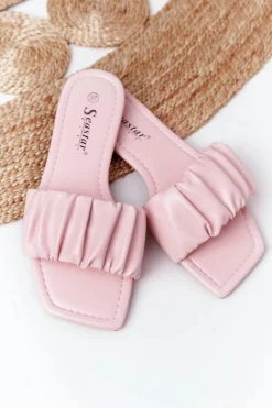 Damskie Klasyczne Klapki Różowe Looking Good