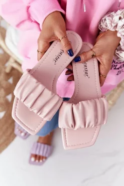 Damskie Klasyczne Klapki Różowe Looking Good