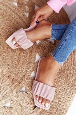 Damskie Klasyczne Klapki Różowe Looking Good