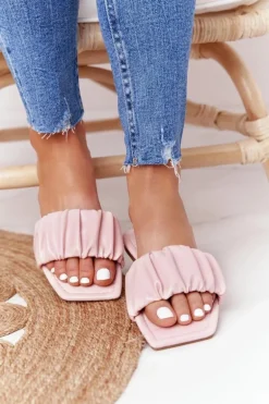 Damskie Klasyczne Klapki Różowe Looking Good