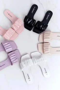 Damskie Klasyczne Klapki Różowe Looking Good