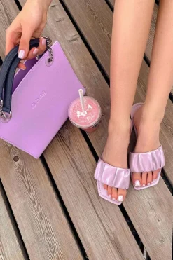 Damskie Klasyczne Klapki Fioletowe Looking Good