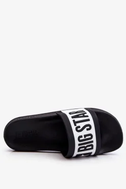 Damskie Klasyczne Klapki Big Star LL274739 Czarne