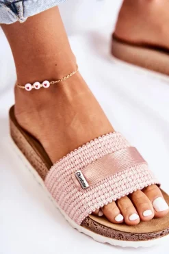 Damskie Klasyczne Klapki Inblu NM000025 Różowe