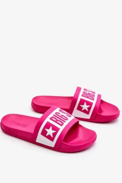 Damskie Klasyczne Klapki Big Star LL274741 Różowe