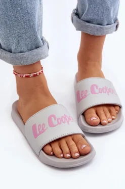 Damskie Klasyczne Klapki Lee Cooper LCW-24-42-2486L Szare