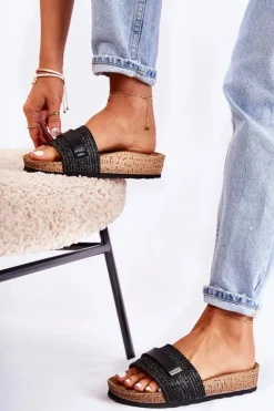 Damskie Klasyczne Klapki Inblu NM000025 Czarne