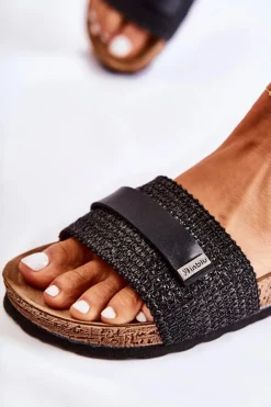 Damskie Klasyczne Klapki Inblu NM000025 Czarne